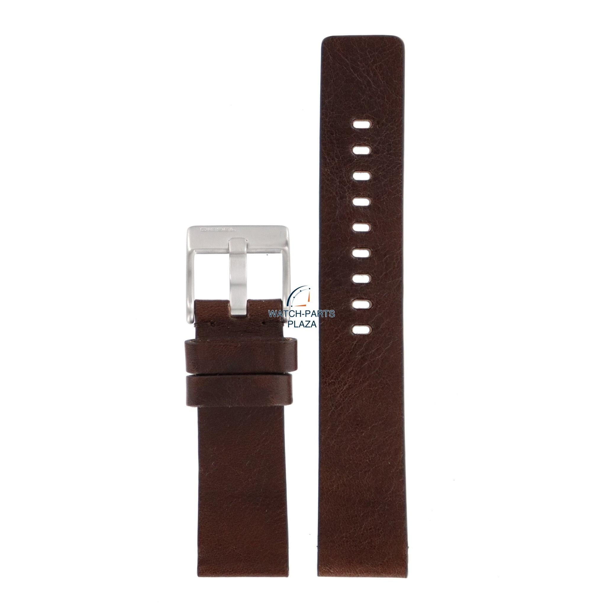 Watch Band Diesel DZ2088 brown leather strap 26mm original - Watch Plaza