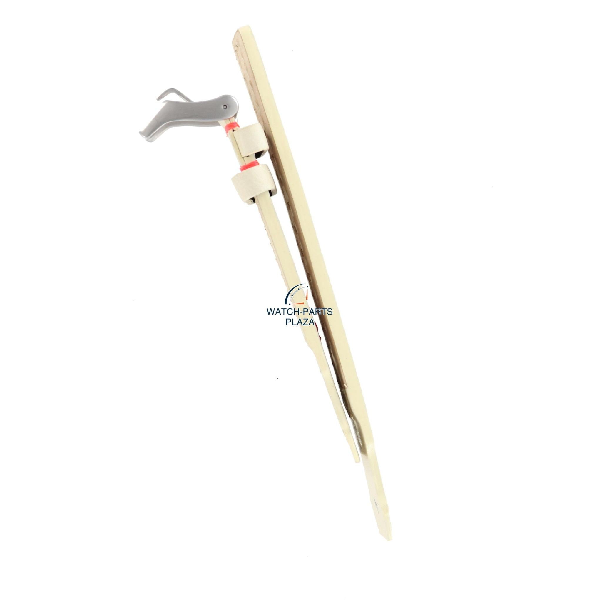 Watch Band Diesel DZ2114 cream / white leather strap 22mm pink stitched original - Watch Plaza