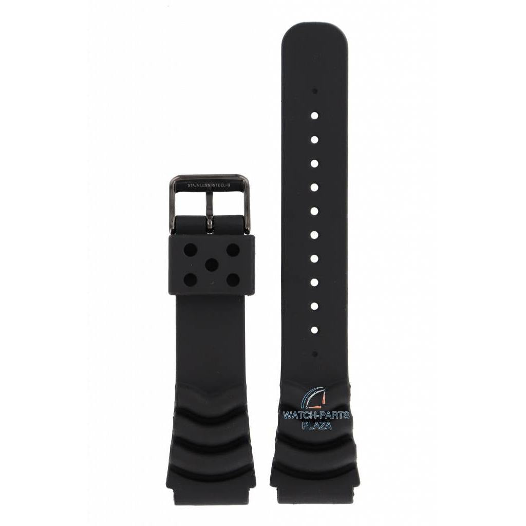 Watch Band for Seiko 5 Sports SNZG87, SRPA11 Black Strap 22mm 7S36 03P0, 4R36 04Z0 - Watch Plaza