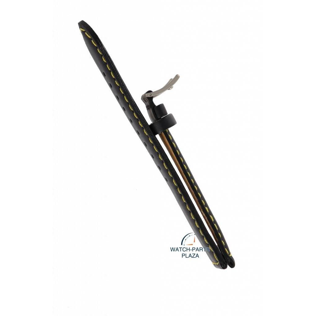 Watch Band for Seiko 7N42 - 0CB0 & 7T92 - 0ET0 / SN469, SGEB41P2 Black Leather - Watch Plaza