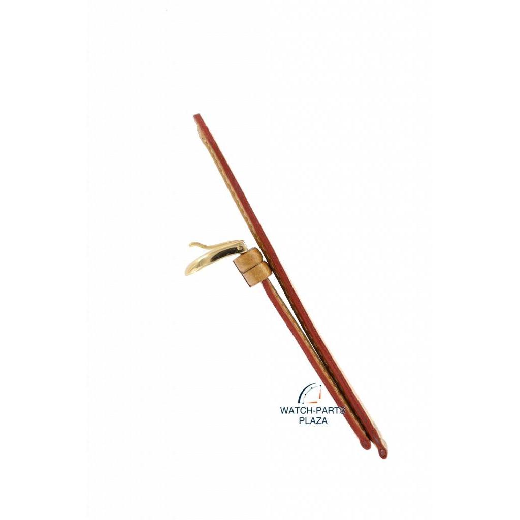 Watch Band for Seiko 8M25 - 6000, 5Y32 5B00 Brown Leather Strap 18mm 6M13 0010 - Watch Plaza