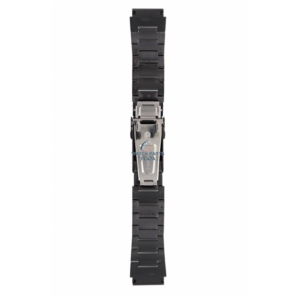 Watch Band for Seiko Monster 20mm black PVD Steel Bracelet 49X8 GGZ 4R36, 7S26 & 7S36 - Watch Plaza