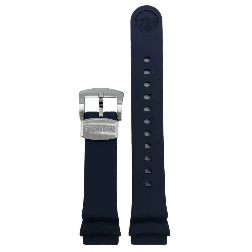 Watch Strap SRPC41K1 Seiko Mini Turtle Blue Band KN 20mm SRPC41 Genuine 4R35 02K0 - Watch Plaza