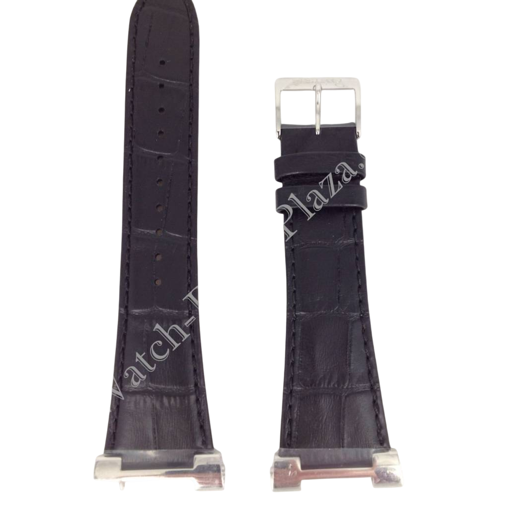 Watchband Seiko 5Y63 - 0AC0 black leather strap 16mm SPQ013 Calf 4LD3JB - Watch Plaza