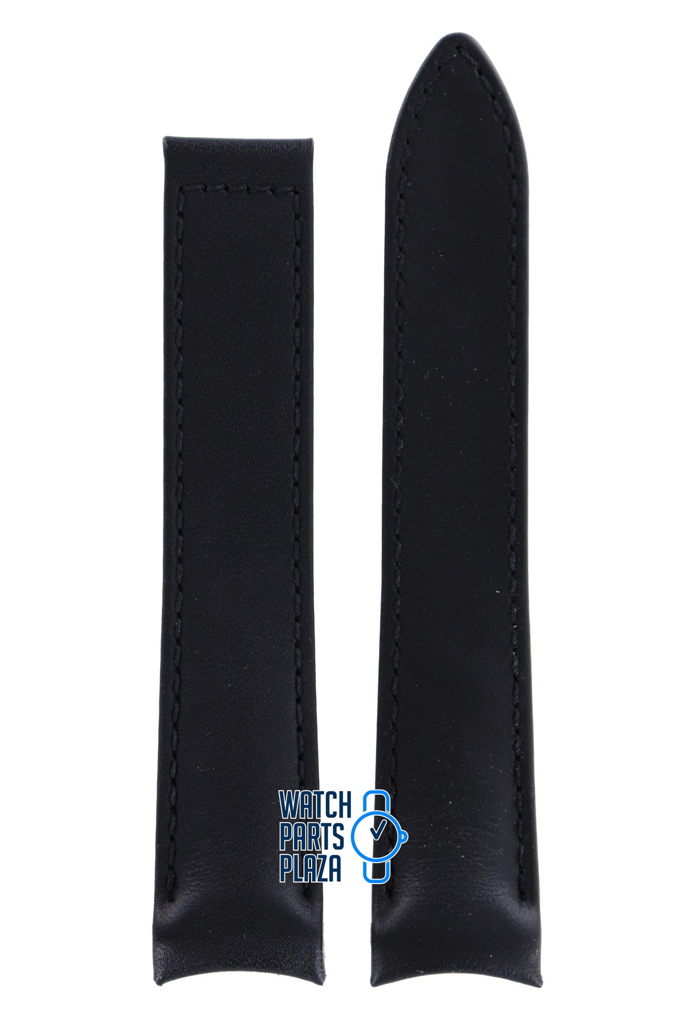 Zodiac ZO2005 Watch Band ZO - 2005 Black Leather 20 mm Calame Sport - Watch Plaza