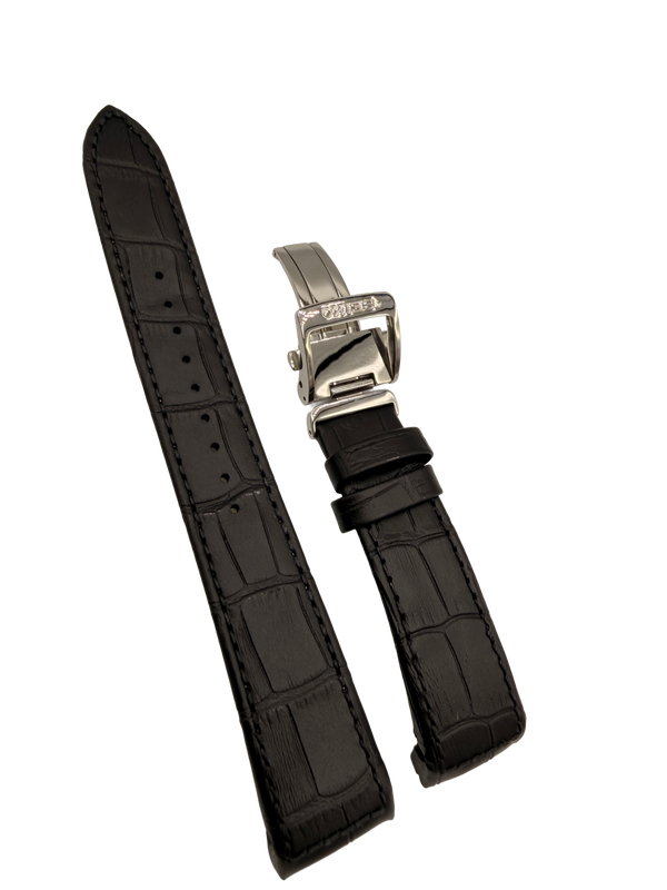 Horlogeband Seiko Premier SRX003P1 / SRL021P1 / SRN005P1 / SPC005P1 Zwart Leer 21mm 4A072