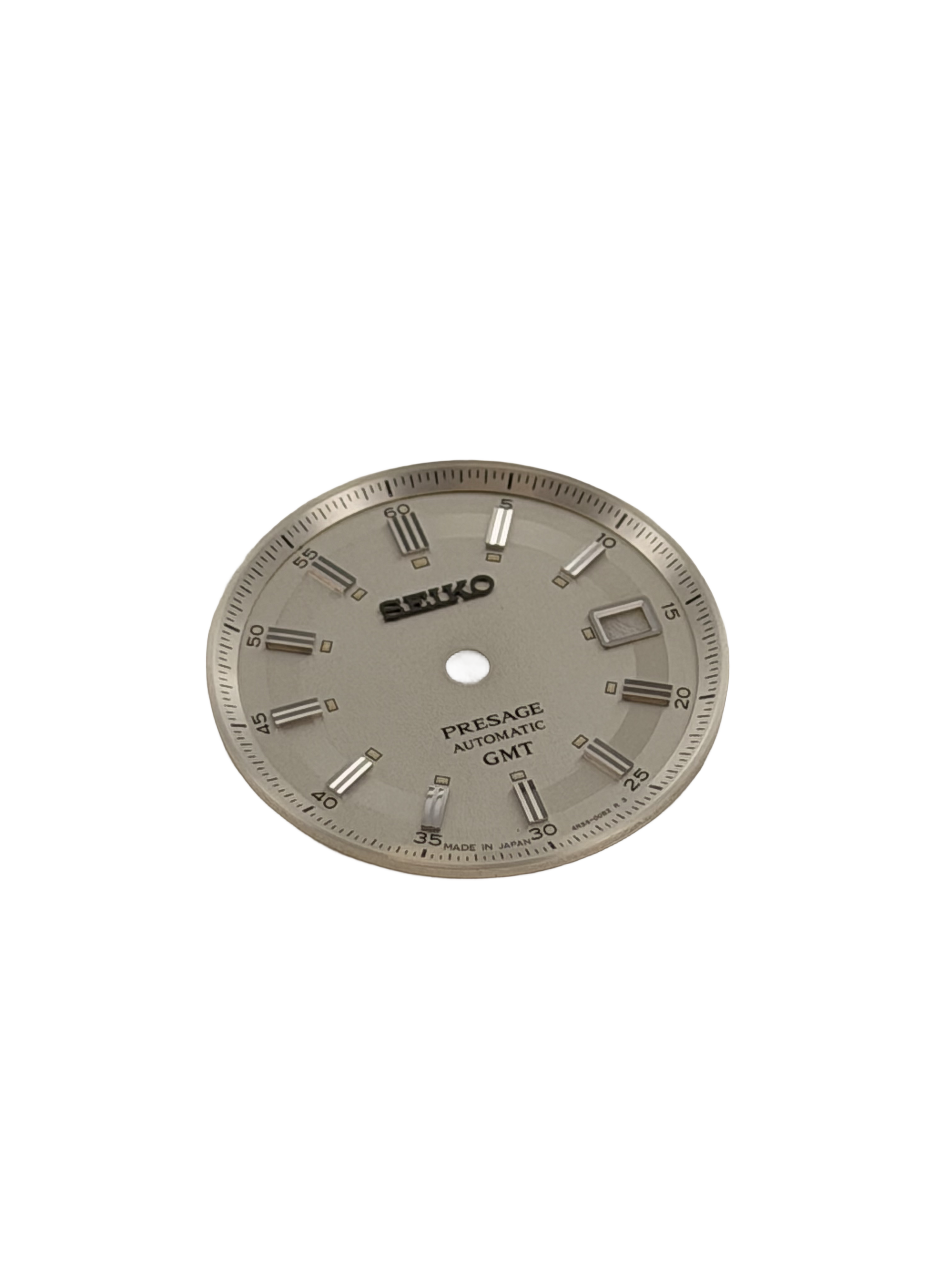 Seiko 4R3400B2XN1Z Wijzerplaat SSK011J1 / SARY231 - 4R34-00B0 Presage Stijl 60s Zilver