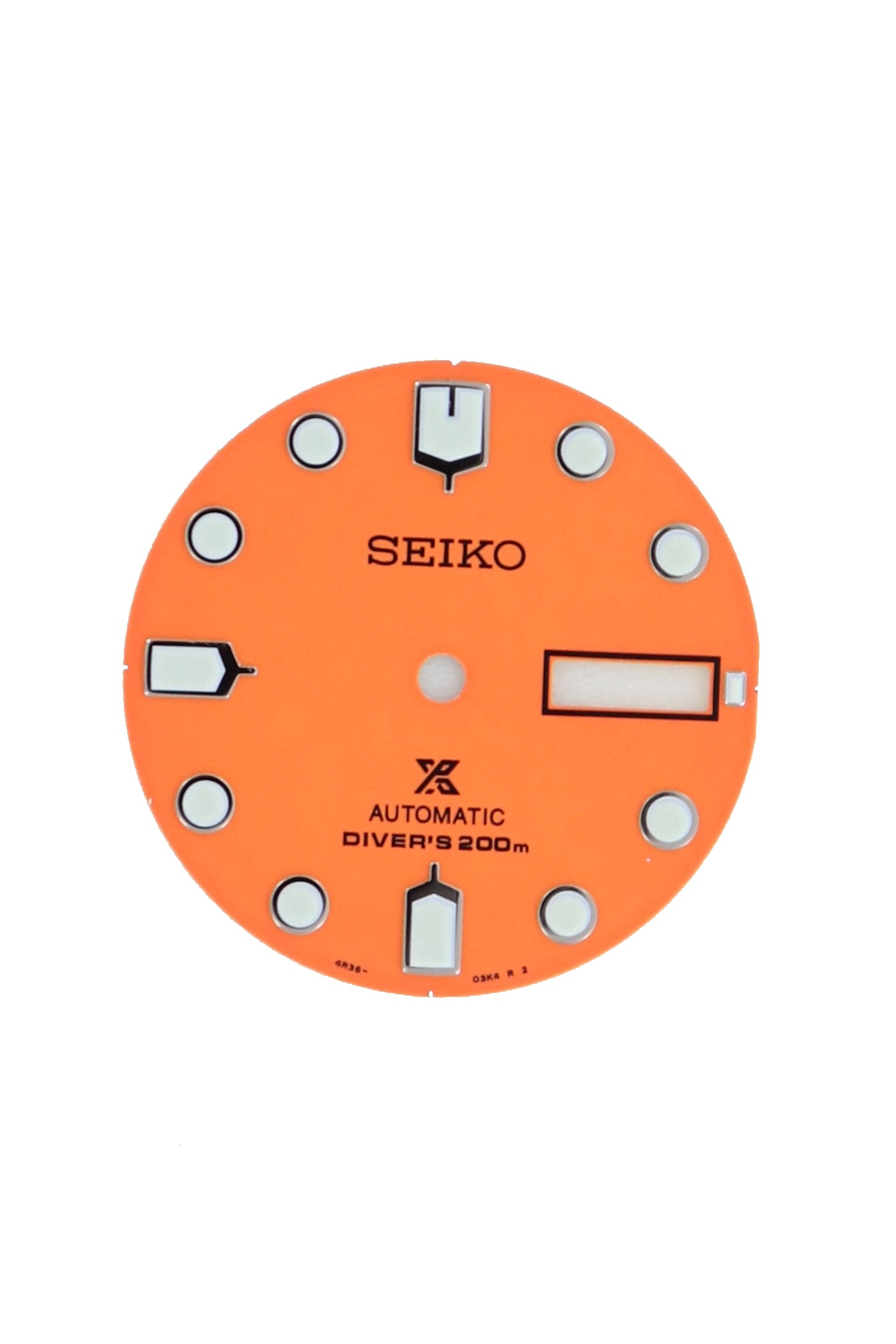 Wijzerplaat Seiko Prospex MoHawk SRP589K1 Orange Air Diver 4R36-03P0 Origineel