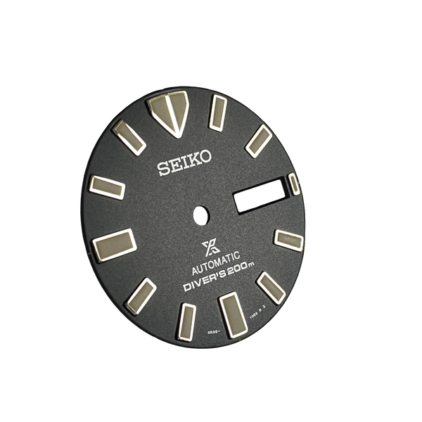 Seiko 4R3610E4XB13 Wijzerplaat SRPD27K1 / SBDY035 - 4R36-11C0 Prospex SEA Monster Donker antraciet