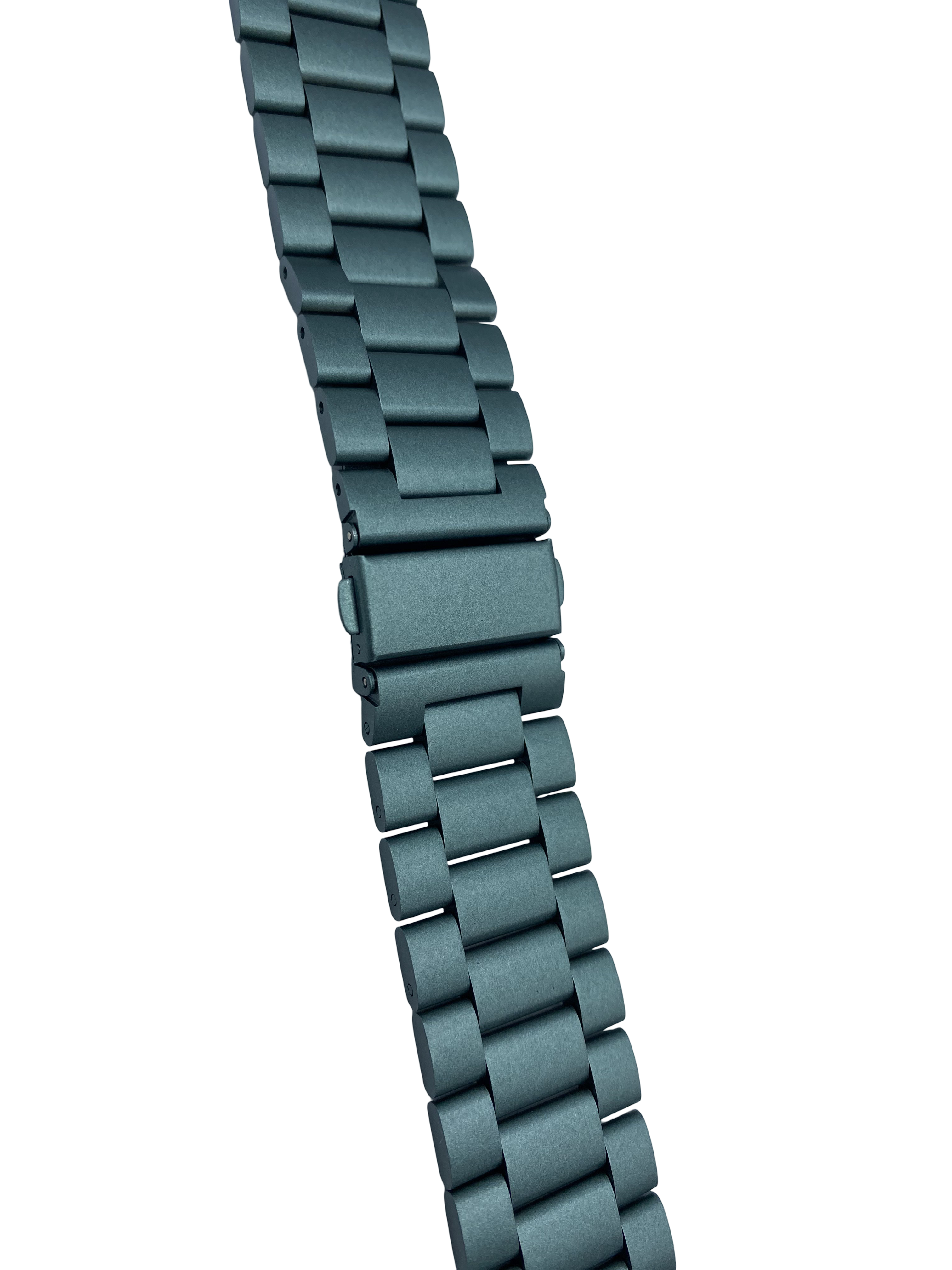 STRPZ® Apple Watch Bandje – Legergroen Rvs (Roestvrij staal) – Horloge Series, SE & Ultra