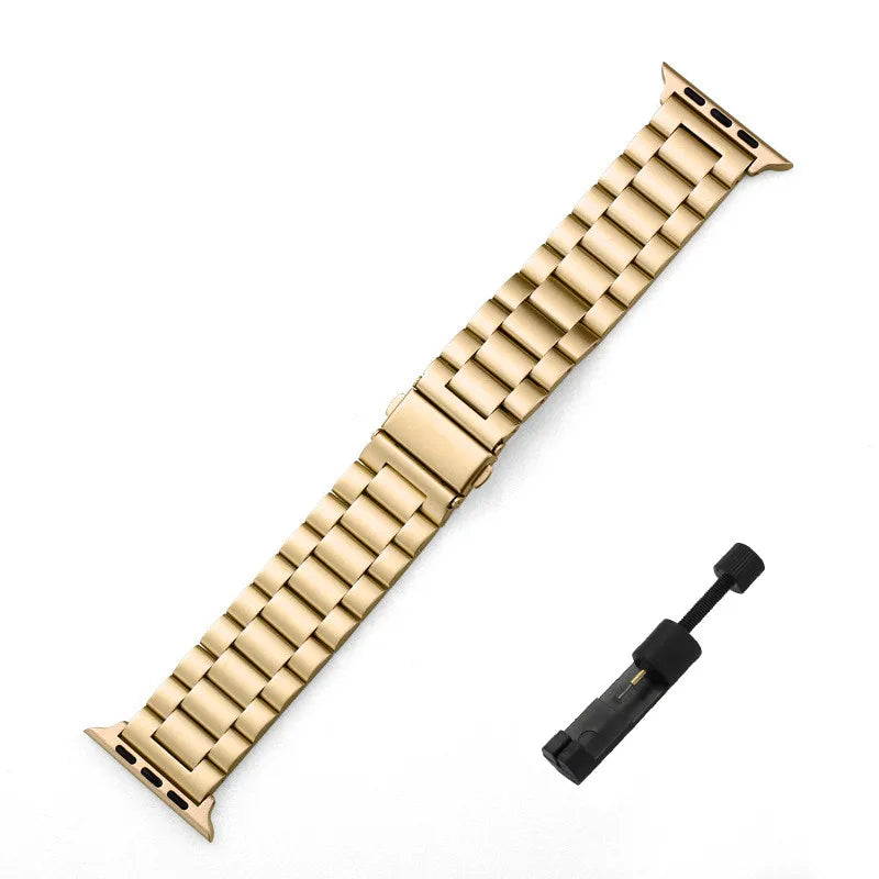 Apple Watch Band Gold Stainless Steel – Series 11, 10, 9, 8, SE & Ultra