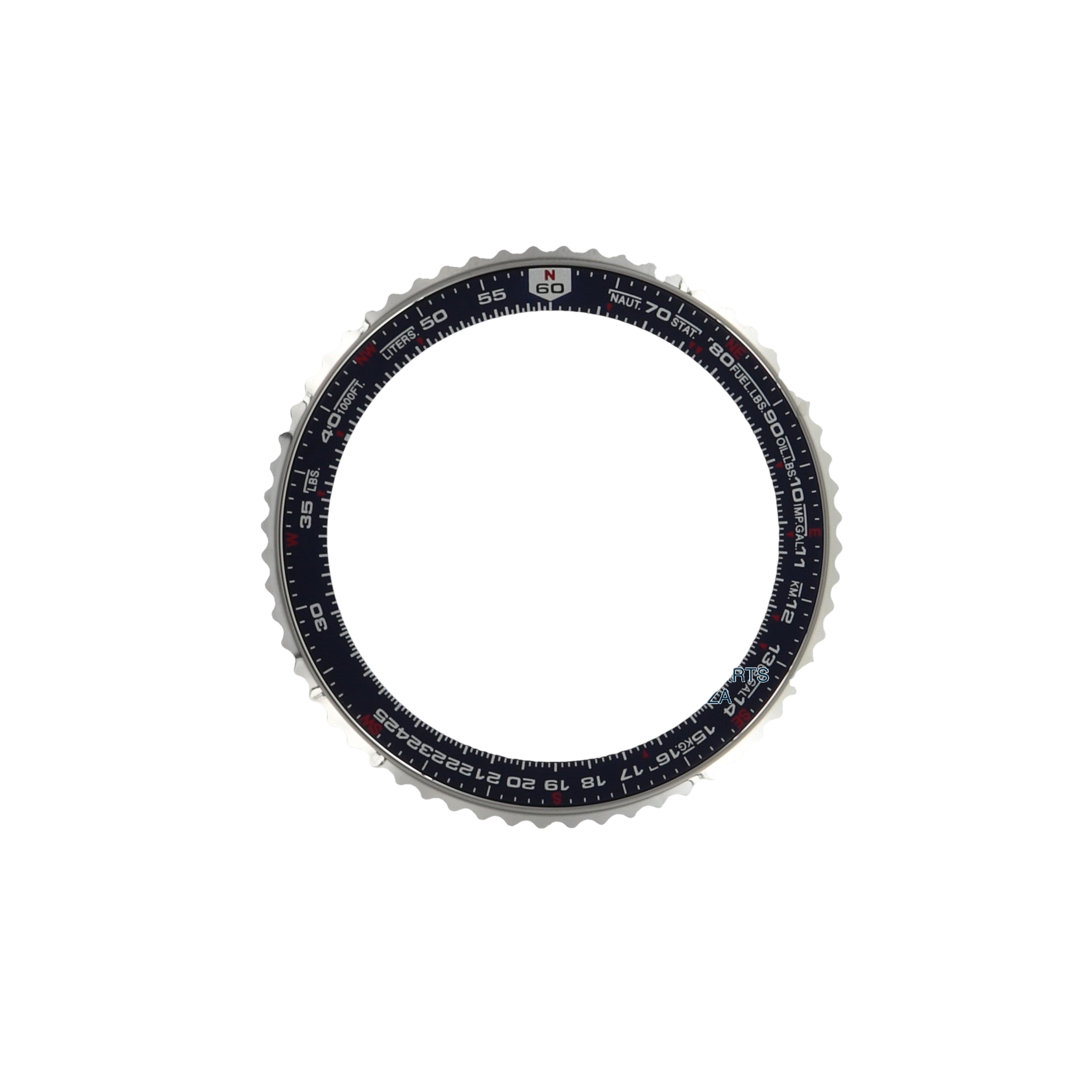 Bezel Seiko Flight Master SNA413 / SCJC021 blue rotating lunette 7T62 - 0EB0 Pilot - Watch Plaza