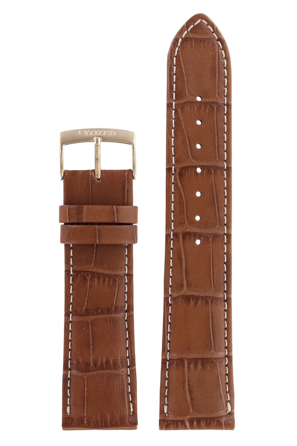 Citizen AO9024 - 16A Metropolitan 8635 - S084938 Watch Band 59 - S52901 Brown Leather 22 mm Eco - Drive - Watch Plaza