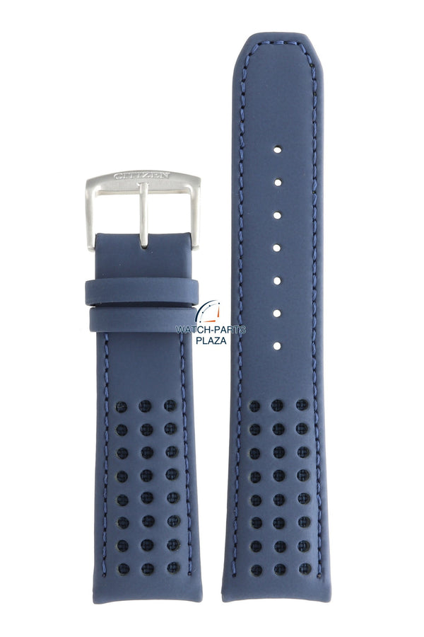 Citizen AT8020 - 03L - S081165 Watch Band 59 - S52543 Blue Leather 23 mm Eco - Drive - Watch Plaza