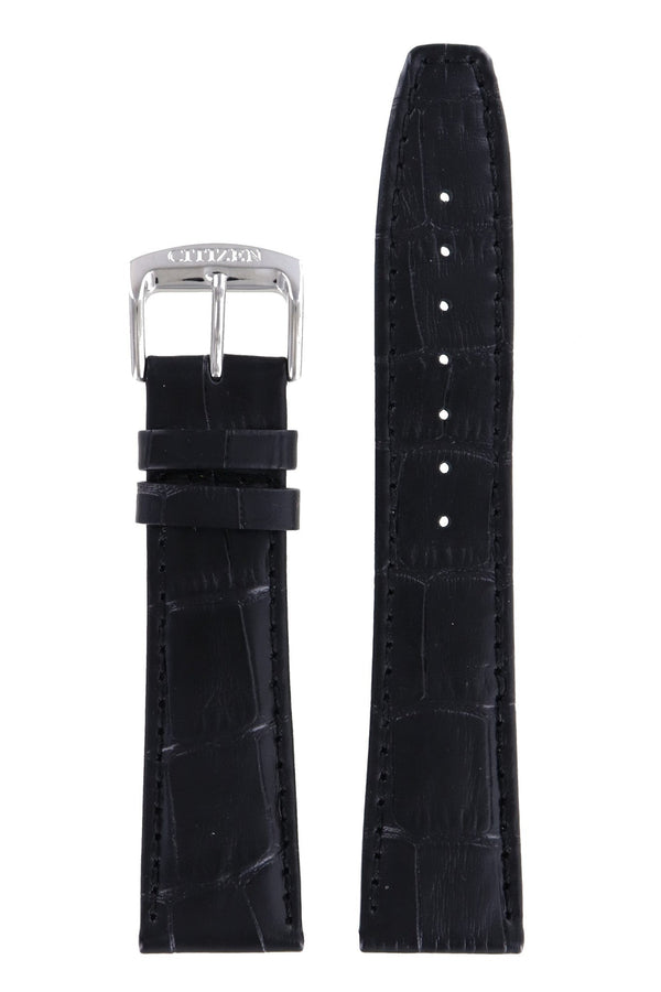 Citizen AW1031 - 06B - S075955 Watch Band 59 - S52348 Black Leather 21 mm Eco - Drive - Watch Plaza