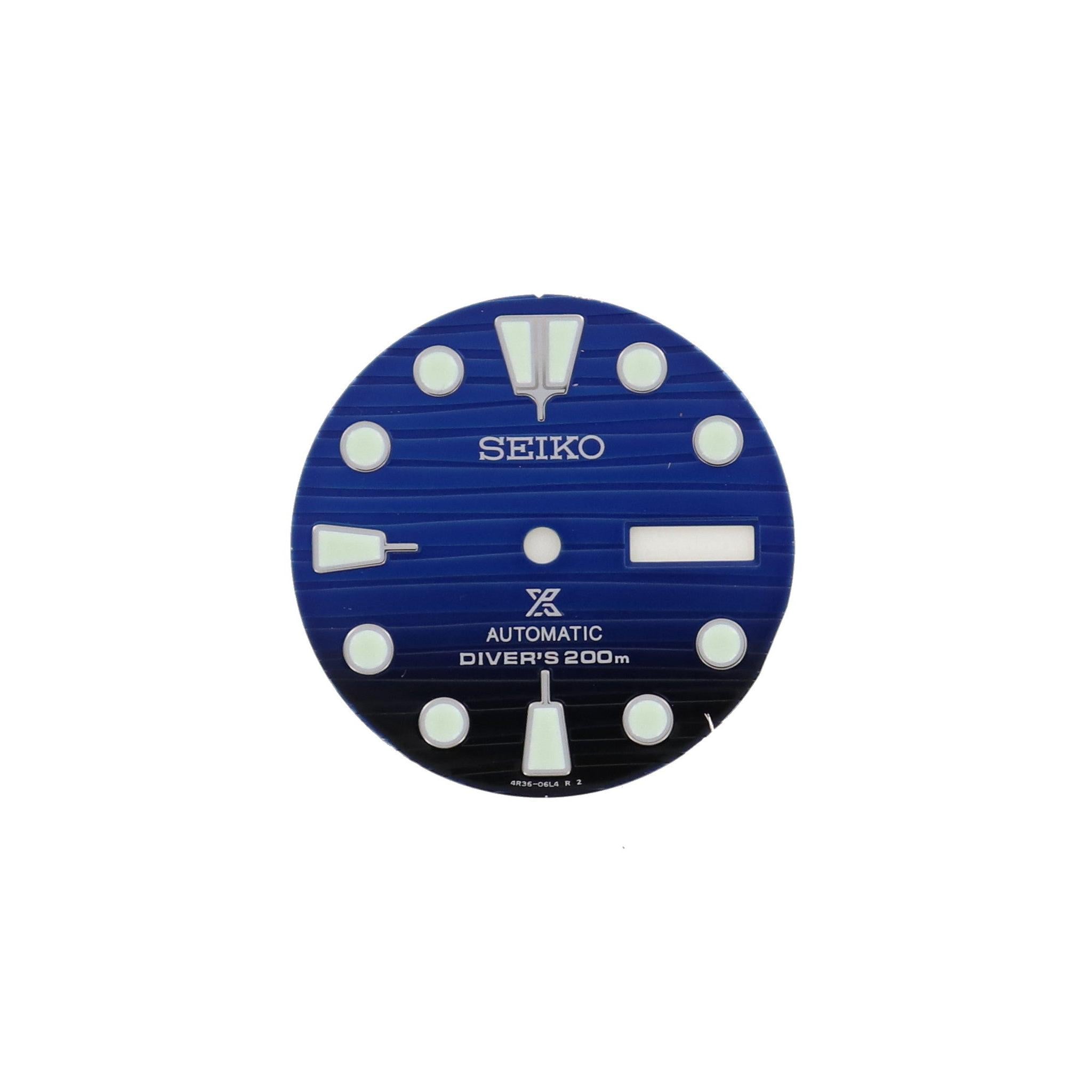 Dial Seiko SRPD11K1 Blue & Black Prospex Turtle Save The Ocean 4R36 - 05H0 Original - Watch Plaza