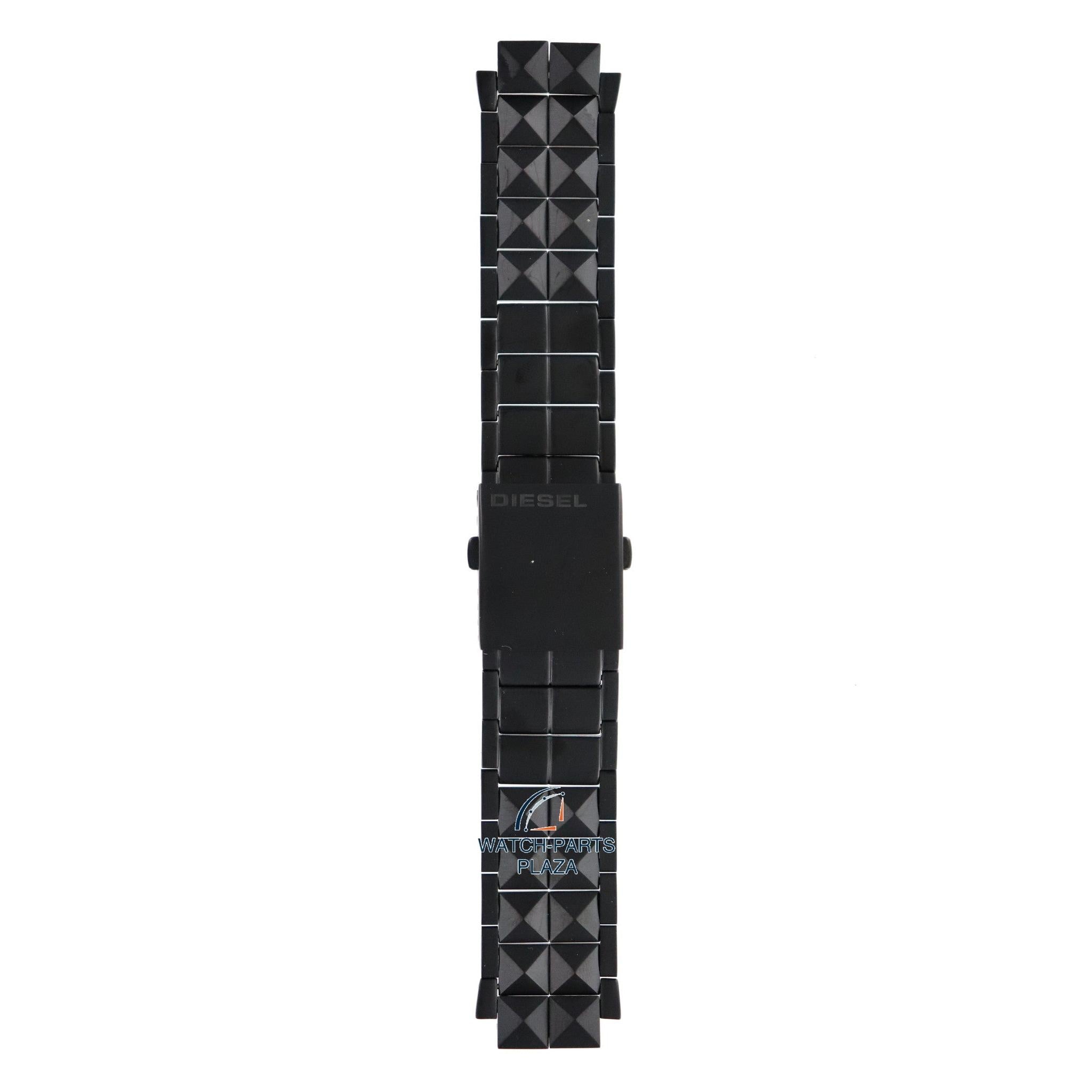 Diesel DZ1082 black stainless steel watch strap 18mm DZ - 1082 bracelet - Watch Plaza