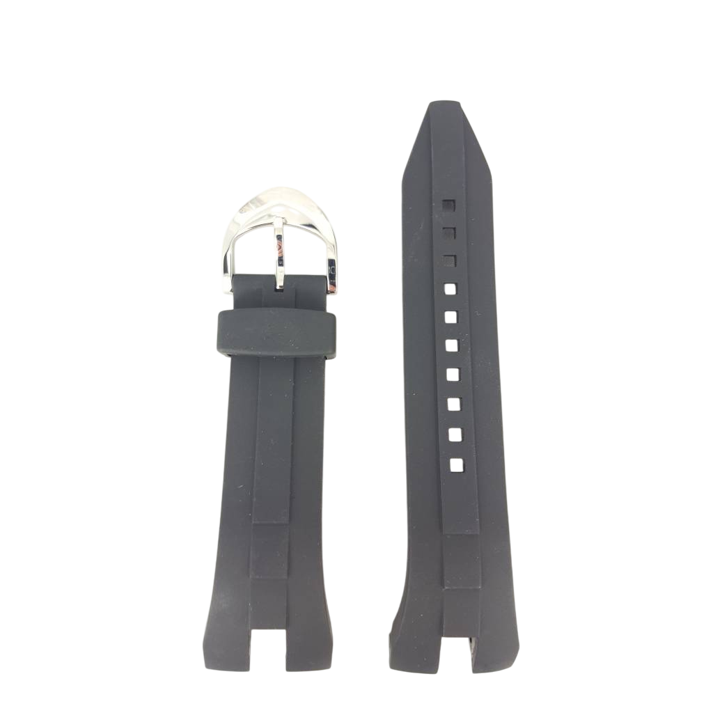 Original Seiko Arctura Black Rubber Strap SRN013J1 Watchband 5M54 0AB0 SRN011P1 - Watch Plaza