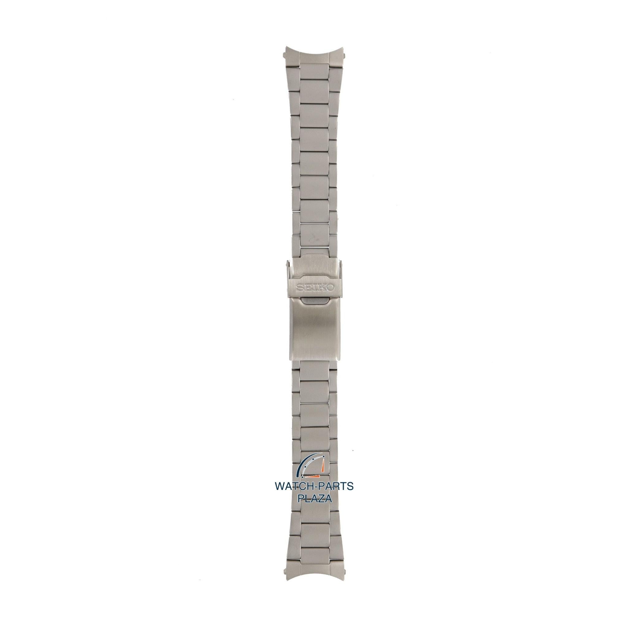 Seiko 44Z9JG Watch band SGD44 - 7N42 8070 grey stainless steel 20 mm - Military - Watch Plaza