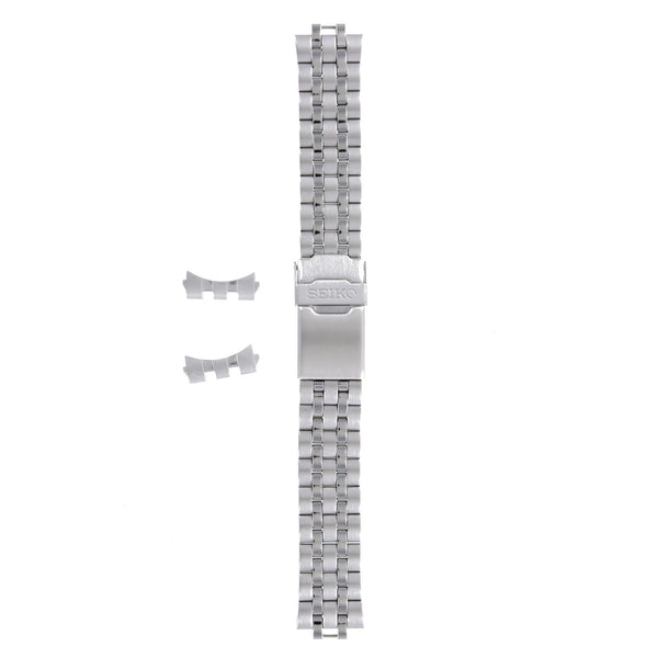 Seiko 4A5T1 .C.E - 7T92 - 0LH0 Watch Band 4A5T1JM Grey Stainless Steel 20 mm - Watch Plaza