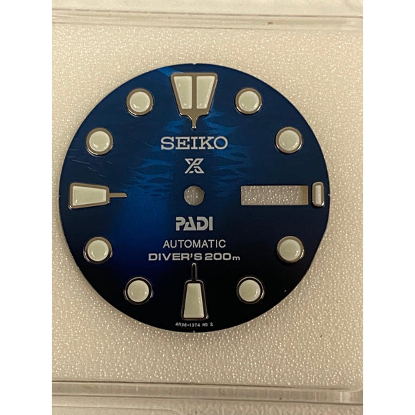 Seiko 4R3613T4X913 Dial SRPK01K1 Prospex Turtle Great Blue PADI 4R36 - 06Z0 - WatchPlaza