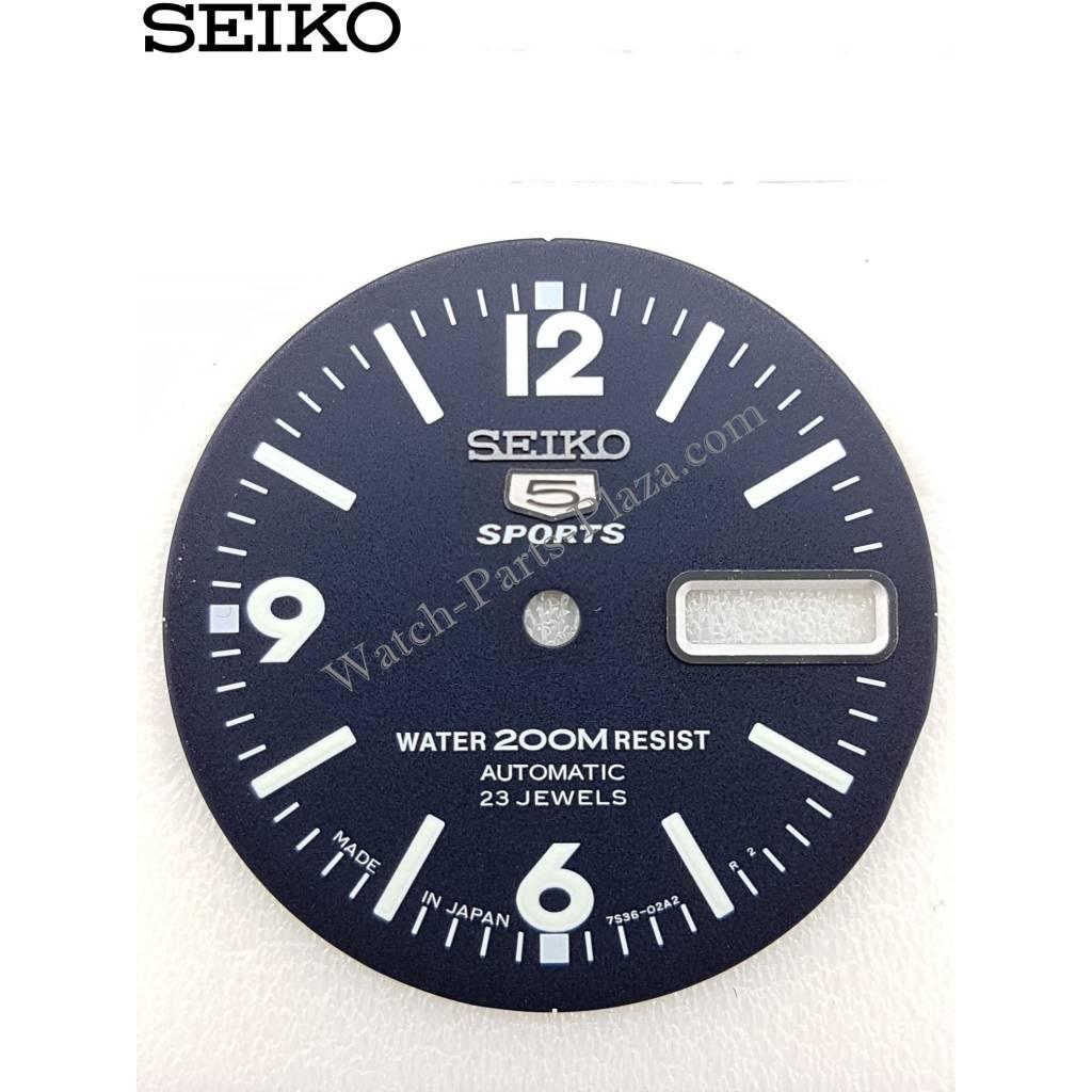 SEIKO 5 SPORTS COMPASS SKZ209 DIAL BLUE MAP METER 7S36 - 01E0 ATLAS SKZ209K1 - Watch Plaza