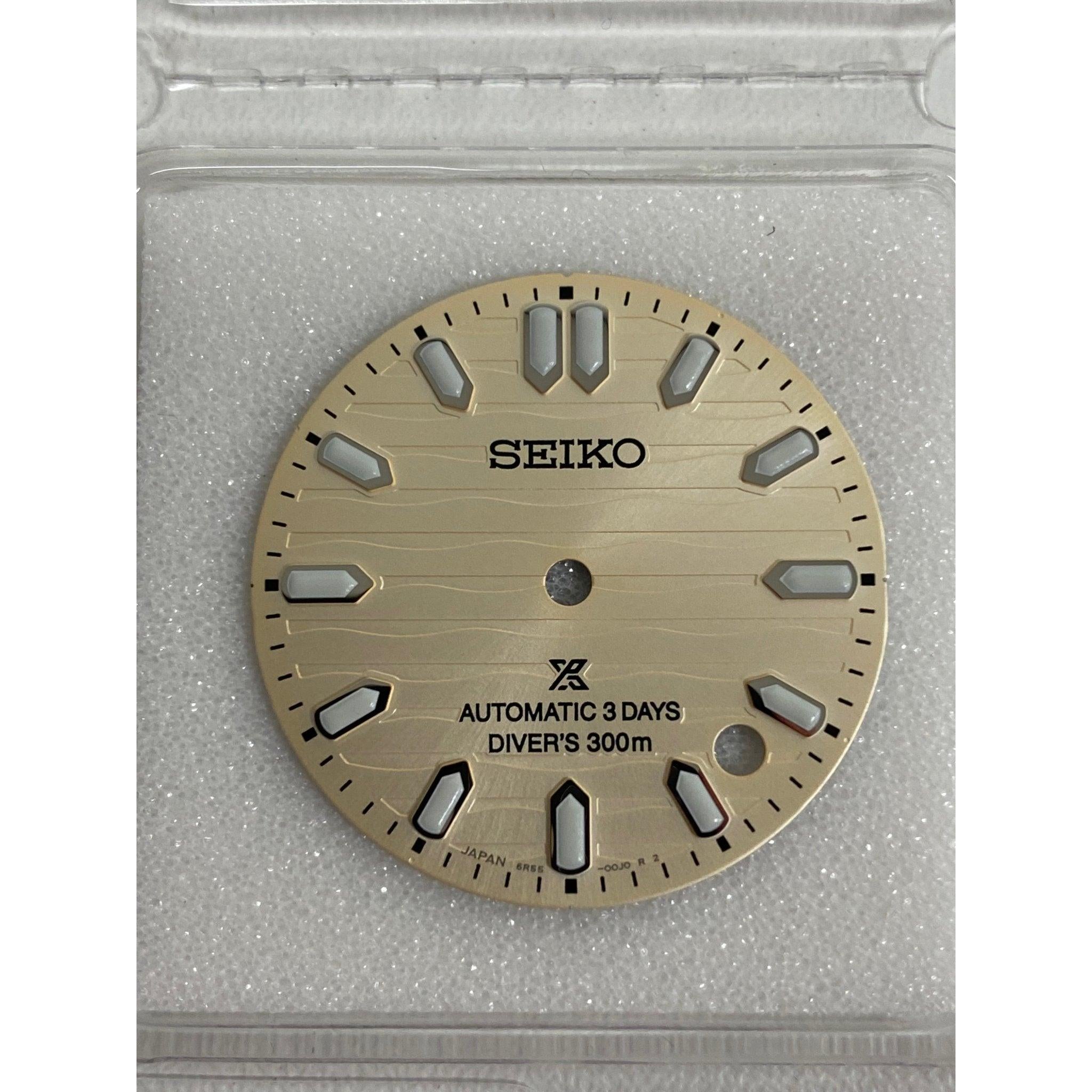 Seiko 6R5500J0XN13 Dial SPB481 / SBDC201 Prospex SEA 6R55 - 00J0 Creme - WatchPlaza