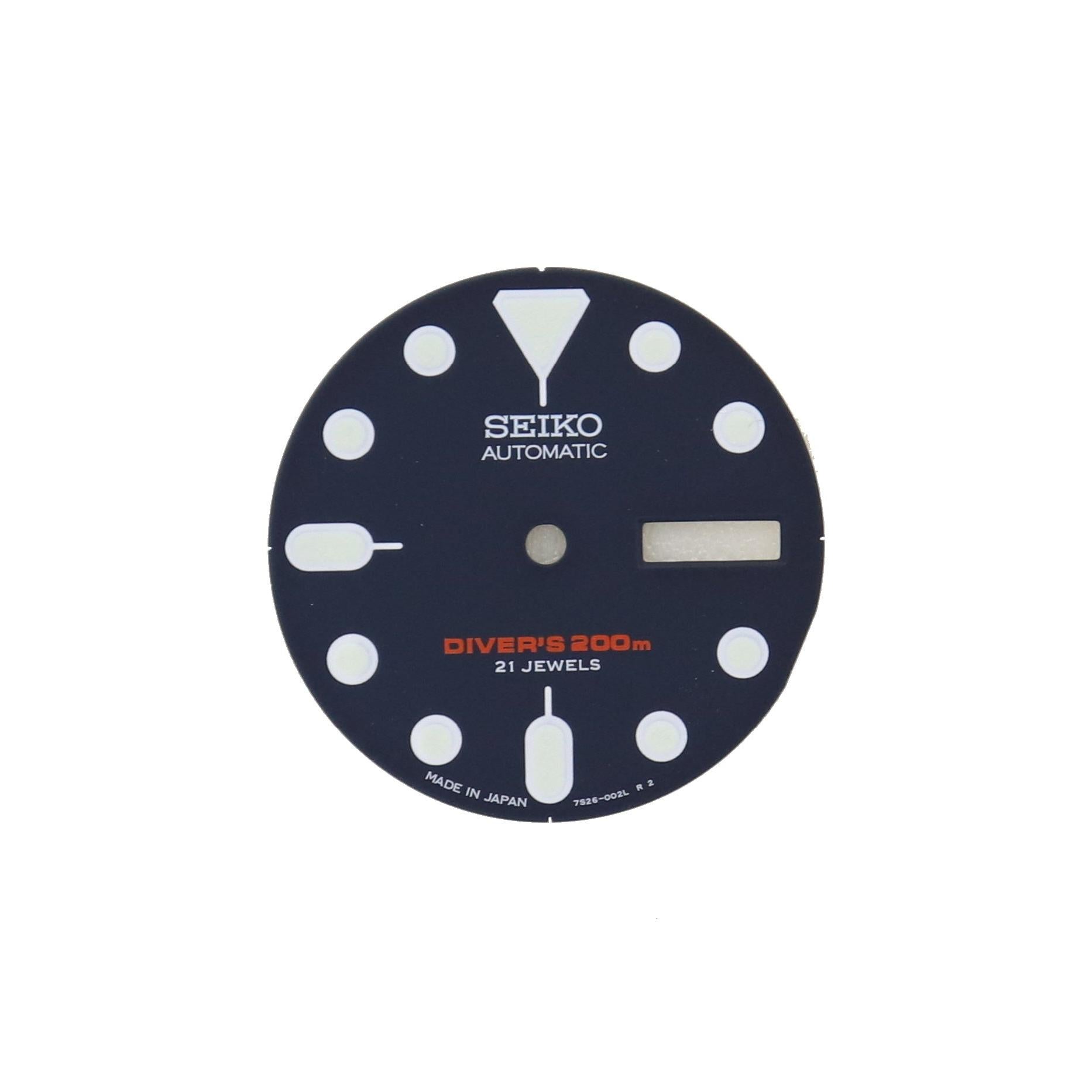 Seiko 7S26002LXL19 Dial SKX009 & SKX175 Diver - Watch Plaza