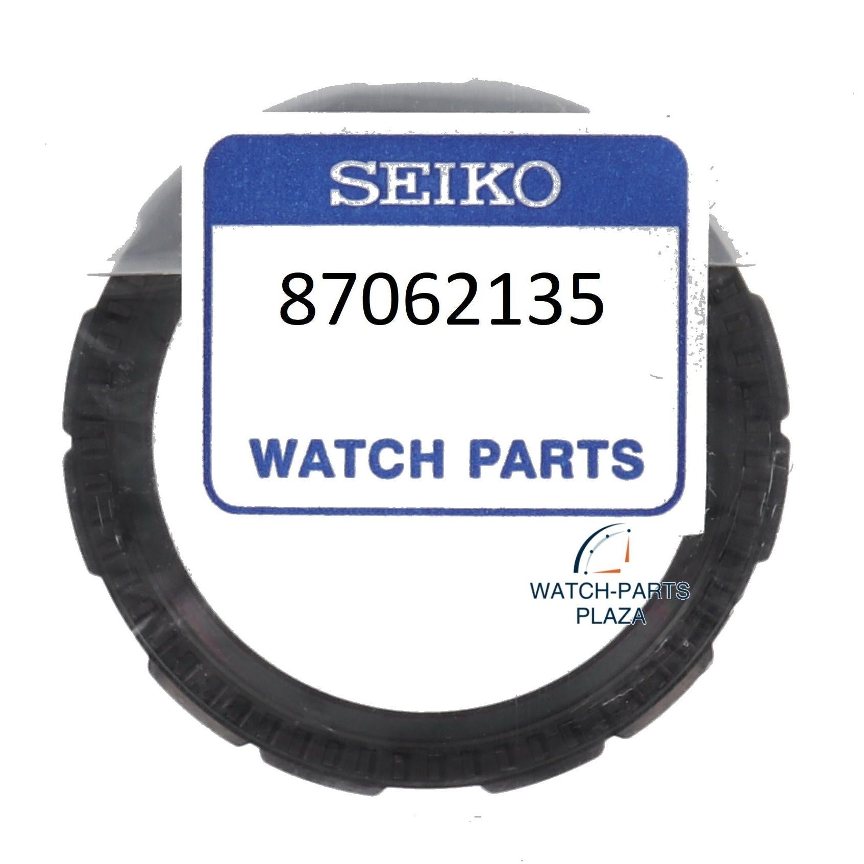 Seiko 87062135 bezel SRP425, SRP427, SRP429, SRP430 black stainless steel 4R36 - 02E0 5 Sports - Watch Plaza