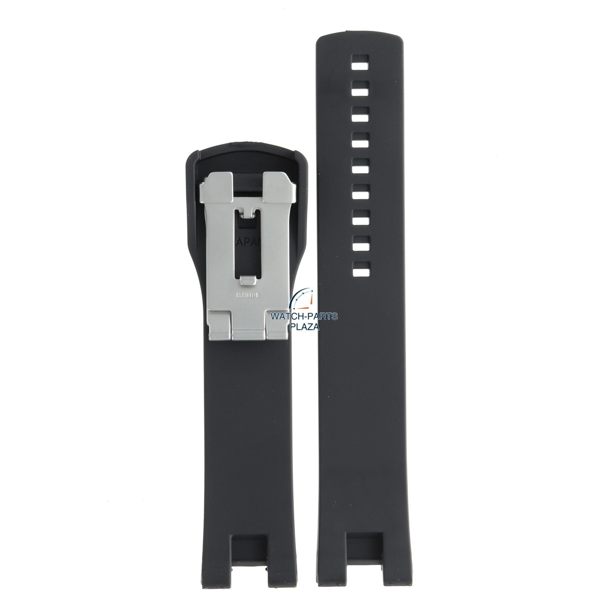 Seiko BAR692 Watch band SILAZ004 - VK67 black rubber / silicone 22 mm - Issey Miyake - Watch Plaza