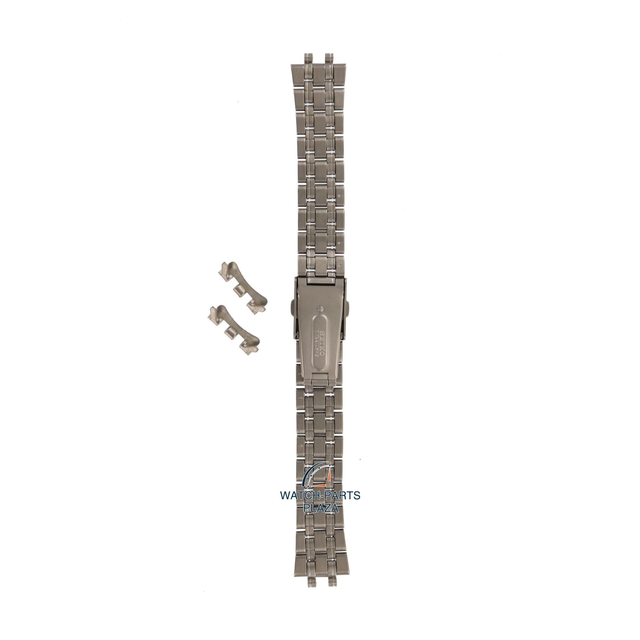 Seiko D0D3DB Watch band SBBP019 - 7T32 6G30 grey titanium 19 mm - Titanium - Watch Plaza