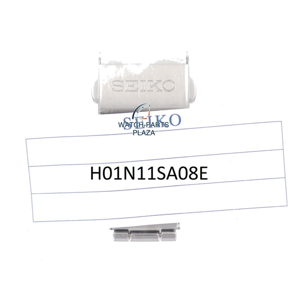 Seiko H01N11SA08E stainless steel clasp 16mm 1N00, 9020, 5J22, 5M22, 7F38, 7T42, 8F56, 8M25 - Watch Plaza