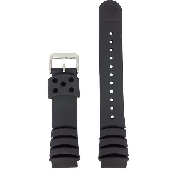 SEIKO KINETIC DIVER BLACK RUBBER WATCH BAND Z 20 mm SKA371 SHC061 STRAP SHC059 - Watch Plaza