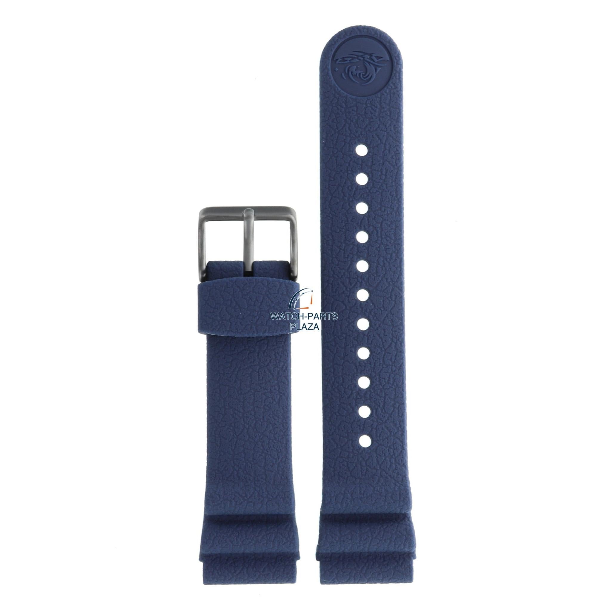 Seiko R040013N0 Watch band SNE533J1 & SNE533P1 dark blue rubber / silicone 22 mm - Prospex Solar - Watch Plaza