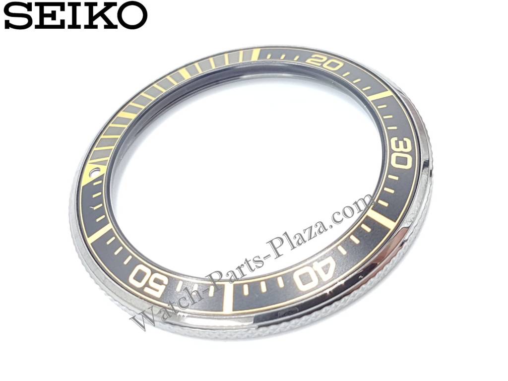 SEIKO SAMURAI PROSPEX SRPB55K1 BLACK & GOLD BEZEL 4R35 - 01V0 SCUBA DIVER SRPB55 - Watch Plaza