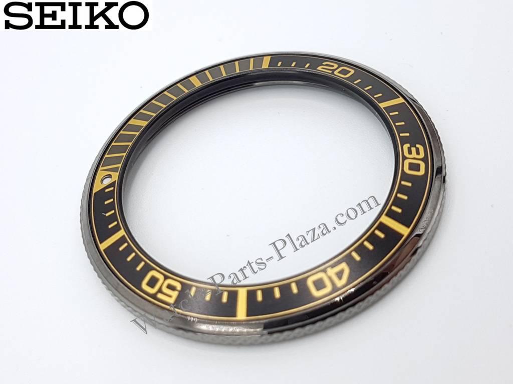 SEIKO SAMURAI PROSPEX SRPB55K1 BLACK & GOLD BEZEL 4R35 - 01V0 SCUBA DIVER SRPB55 - Watch Plaza