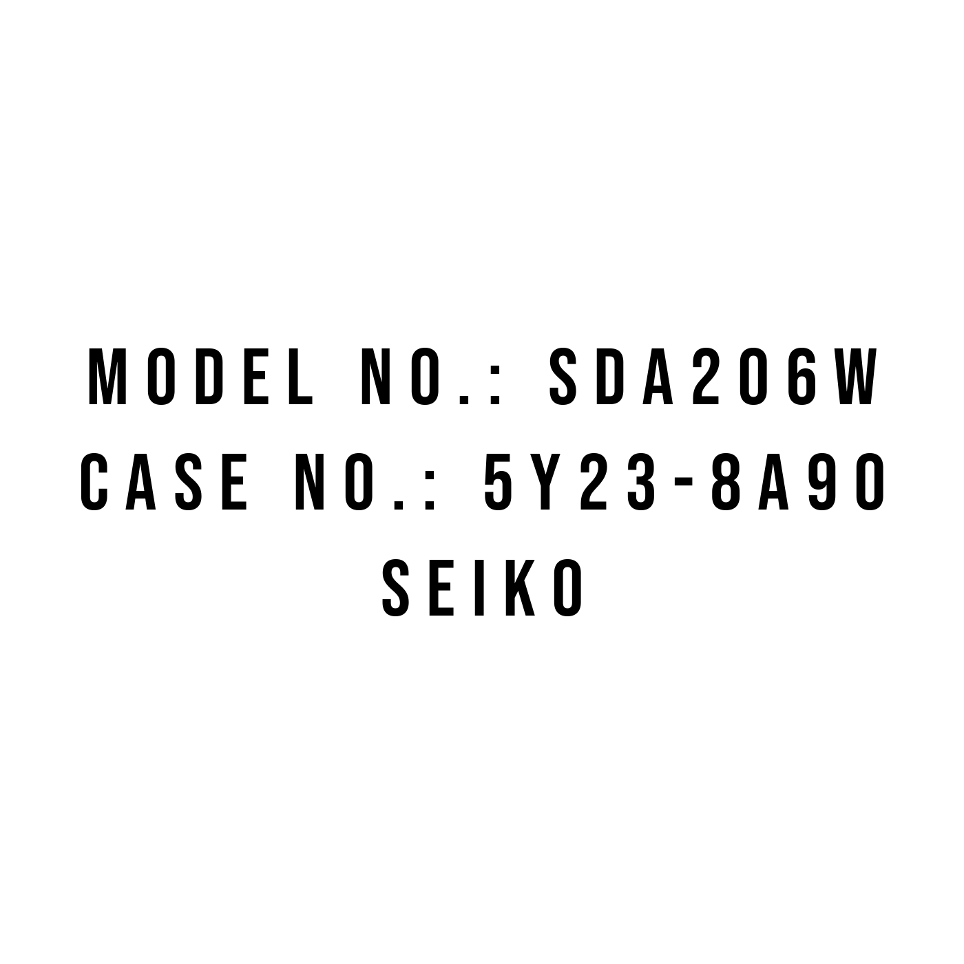 Seiko SDA206W watch 5Y23-8A90