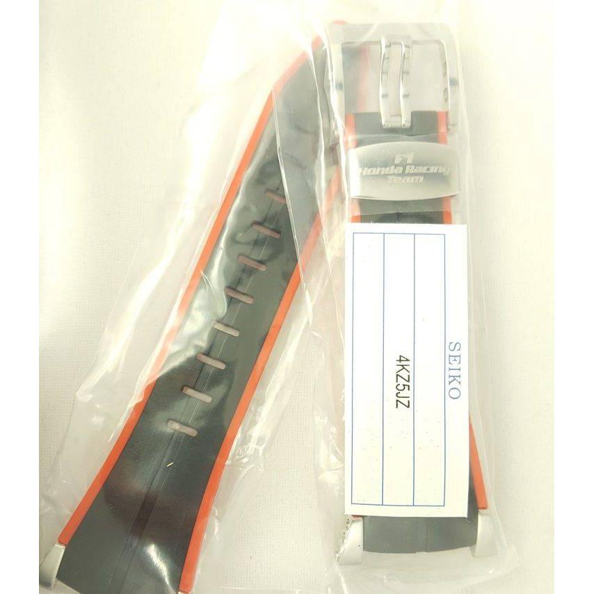 SEIKO SNA749 Honda F1 Racing Strap Black Red Silicone Band 7T62 - 0GR0 - Watch Plaza
