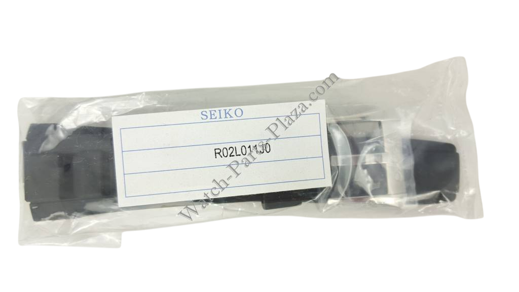 SEIKO SNAF39 SNP101P2 Black Silicon Watch Band 22mm R02L011J0 Kinetic 7D48 - 0AN0 - Watch Plaza