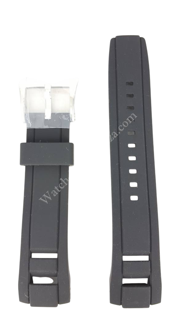 SEIKO SNAF39 SNP101P2 Black Silicon Watch Band 22mm R02L011J0 Kinetic 7D48 - 0AN0 - Watch Plaza