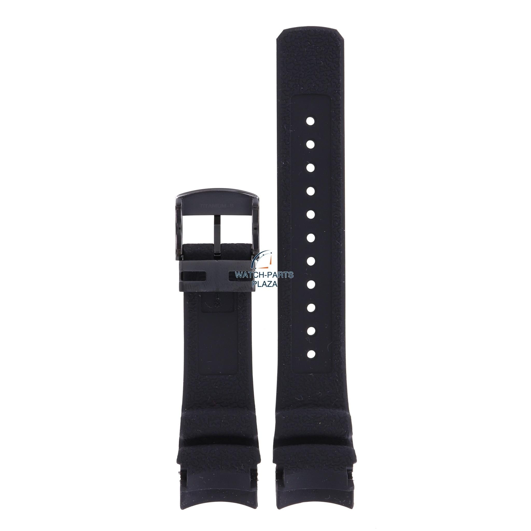 Seiko SNR031, SBDB037 Spring Drive Watch Band R024011M0 Black Silicone 23 mm Prospex LX - Watch Plaza