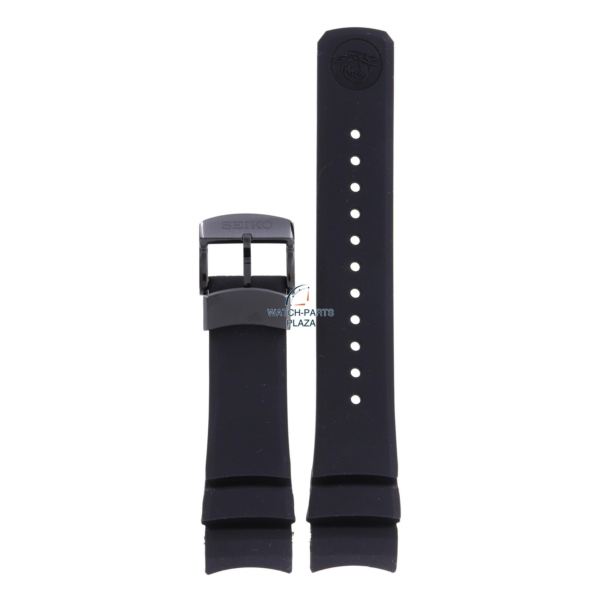 Seiko SNR031, SBDB037 Spring Drive Watch Band R024011M0 Black Silicone 23 mm Prospex LX - Watch Plaza