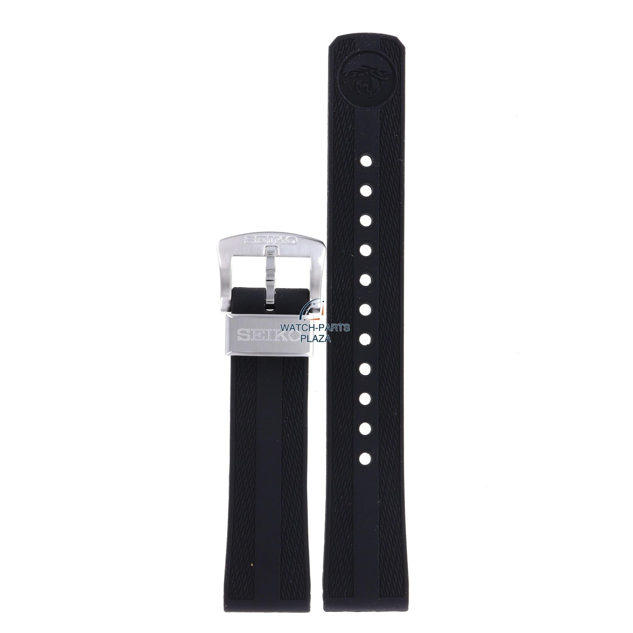 Seiko SPB147 & SPB151 62MAS Watch Band R03E011J0 Black Silicone 20 mm Prospex - Watch Plaza