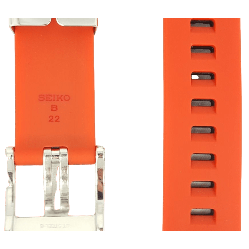 SEIKO SPC009 Honda F1 Racing Strap 7T82 - 0AF0 Black Red Silicone Watch Band - 4LK0JB - Watch Plaza