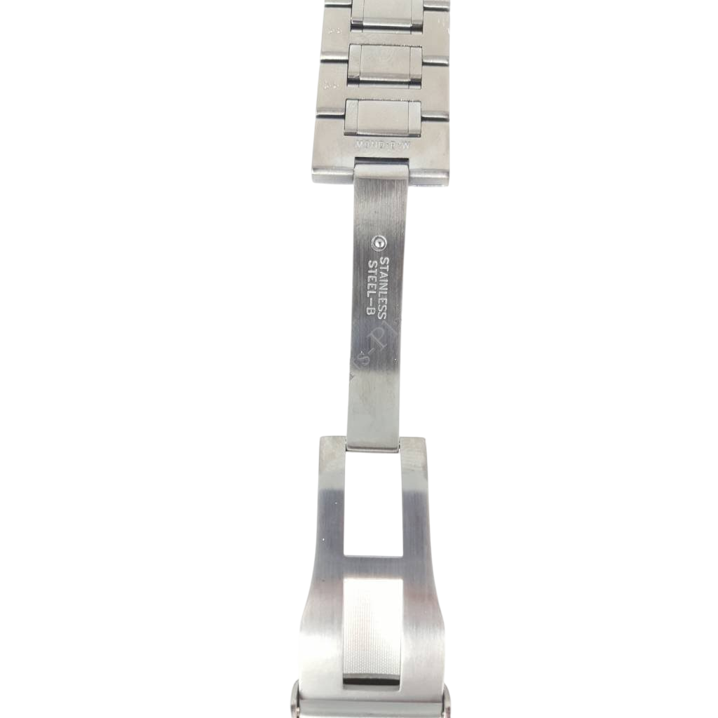 Seiko Sportura Stainless Steel Watch Band Black 21mm 7T62 - 0KV0 - Watch Plaza