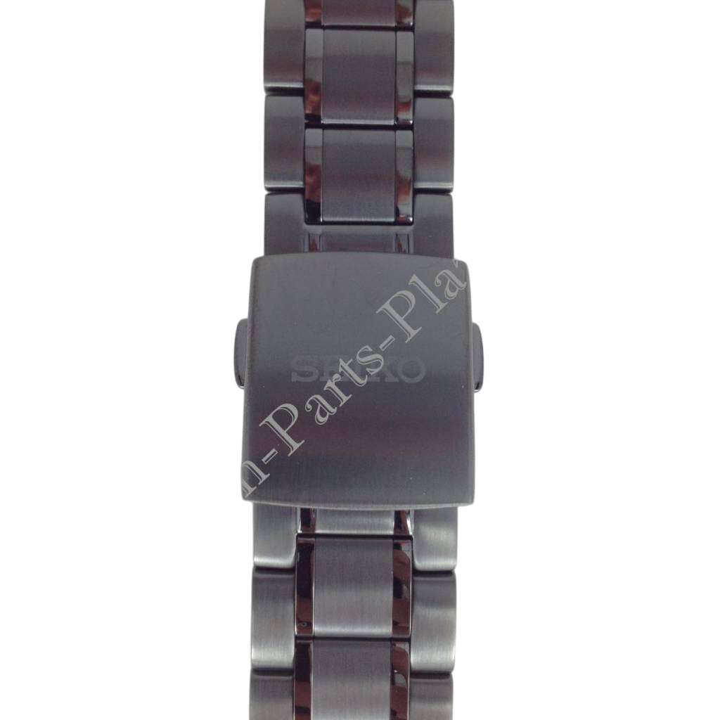 Seiko Sportura Stainless Steel Watch Band Black 21mm 7T62 - 0KV0 - Watch Plaza