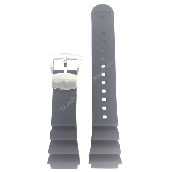 SEIKO SRP653K1 / SRP655K1 Black Silicon Watch Band Z 22 mm R02Y011J0 4R36 - 04D0 - Watch Plaza