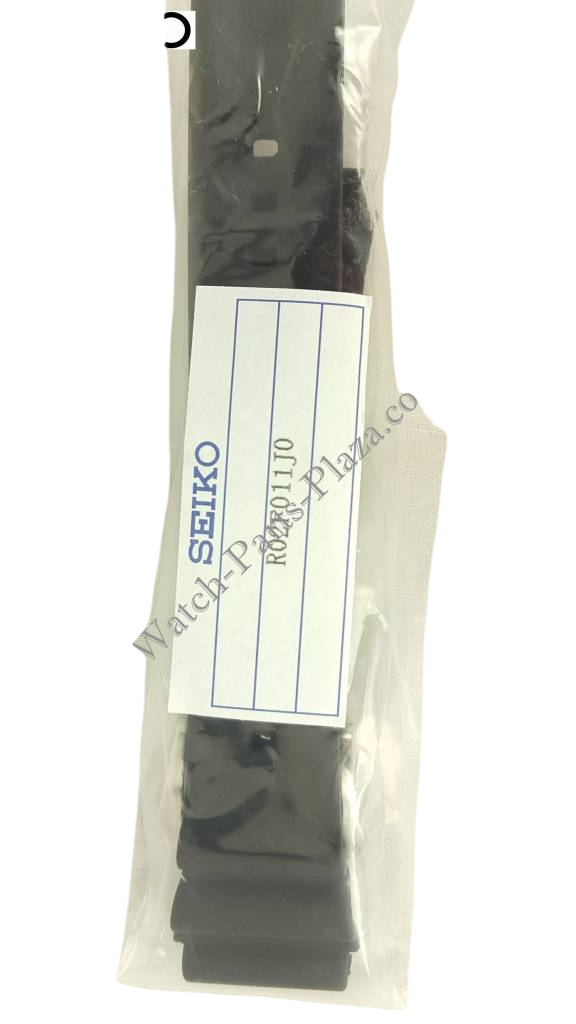 SEIKO SRP777K1, SRP779K1 Black Silicon Watch Band Z 22 mm R02F011J0 - Watch Plaza