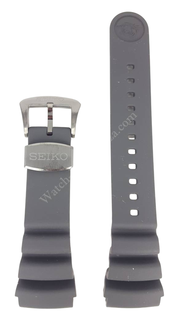 SEIKO SUN023J1 / SUN045J1 Black Silicon Watch Band CY24 mm R01Y011M0 - Watch Plaza