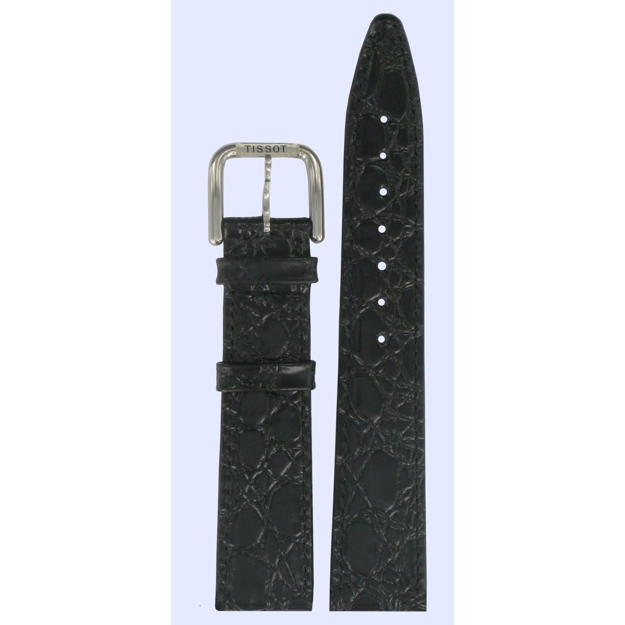 Tissot Classic Circle / Seastar II Watch Band T600013307 Black Leather 18 mm Desire - Watch Plaza